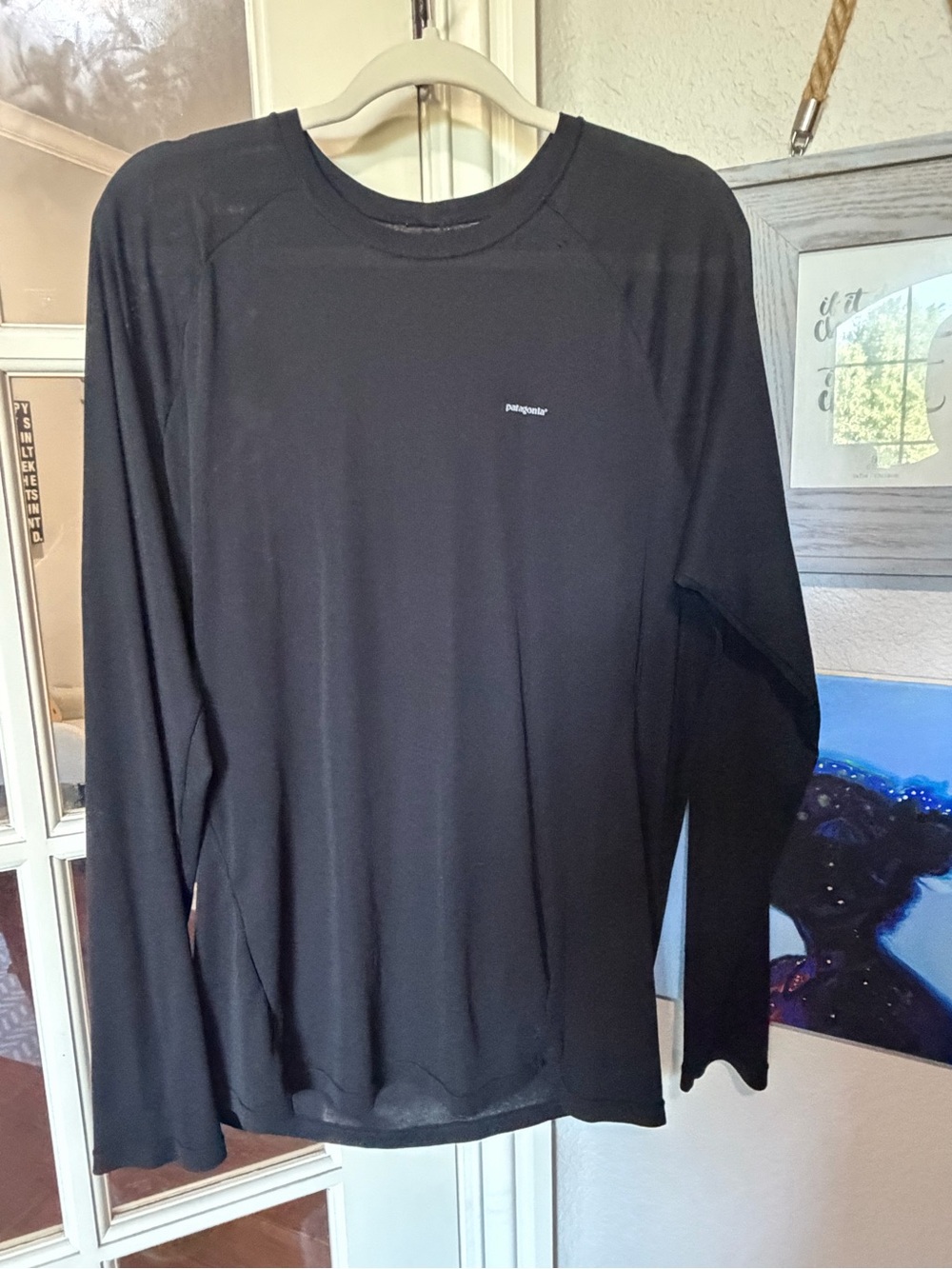 Patagonia XL Men's Long-Sleeve Crew Top - Black